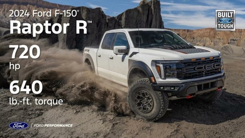 Chi tiết Ford F-150 Raptor R 2024 mạnh 730 mã lực, giá từ 1,946 tỷ đồng