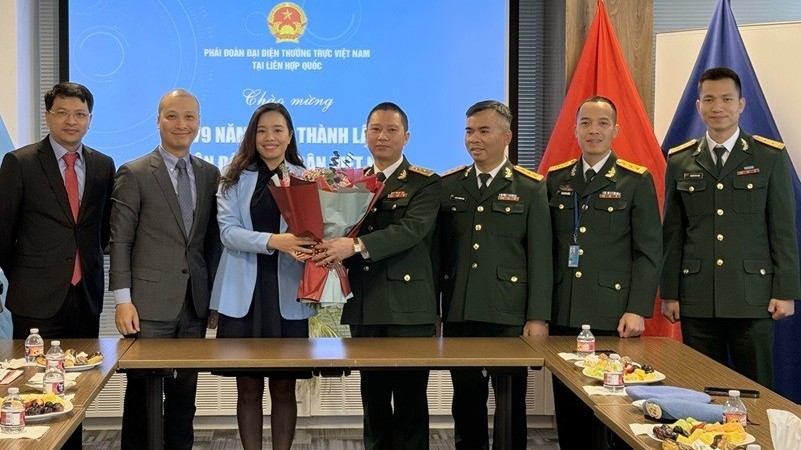 Phái đoàn thường trực Việt Nam tại LHQ kỷ niệm Ngày thành lập Quân đội Nhân dân Việt Nam