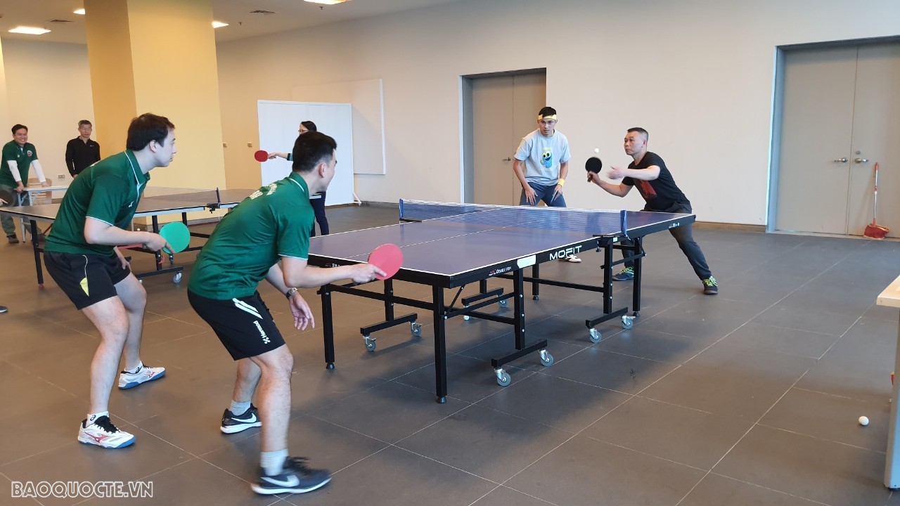 Tưng bừng không khí của giải thể thao Bộ Ngoại giao Tưng bừng không khí của giải thể thao Bộ Ngoại giao