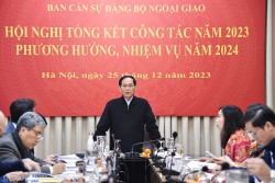 Hội nghị kiểm điểm công tác lãnh đạo, chỉ đạo Ban cán sự đảng Bộ Ngoại giao