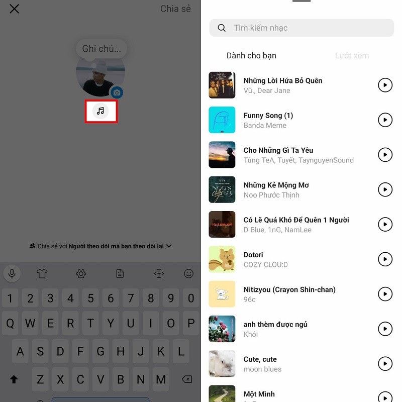 Cách thêm ghi chú có nhạc trên Instagram cực ấn tượng Cách thêm ghi chú có nhạc trên Instagram cực ấn tượng