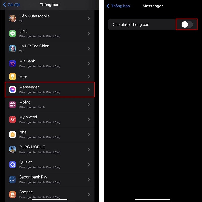 Hướng dẫn 3 cách tắt thông báo Messenger đơn giản nhất Hướng dẫn 3 cách tắt thông báo Messenger đơn giản nhất