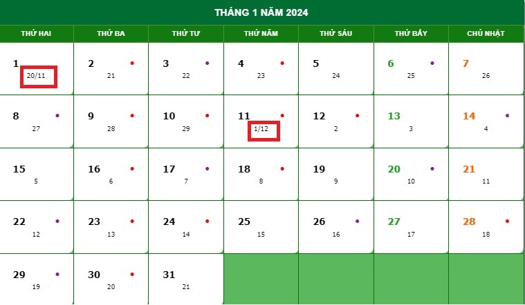 Hôm nay là ngày mấy âm lịch? Lịch âm lịch năm 2024 Hôm nay là ngày mấy âm lịch? Lịch âm lịch năm 2024