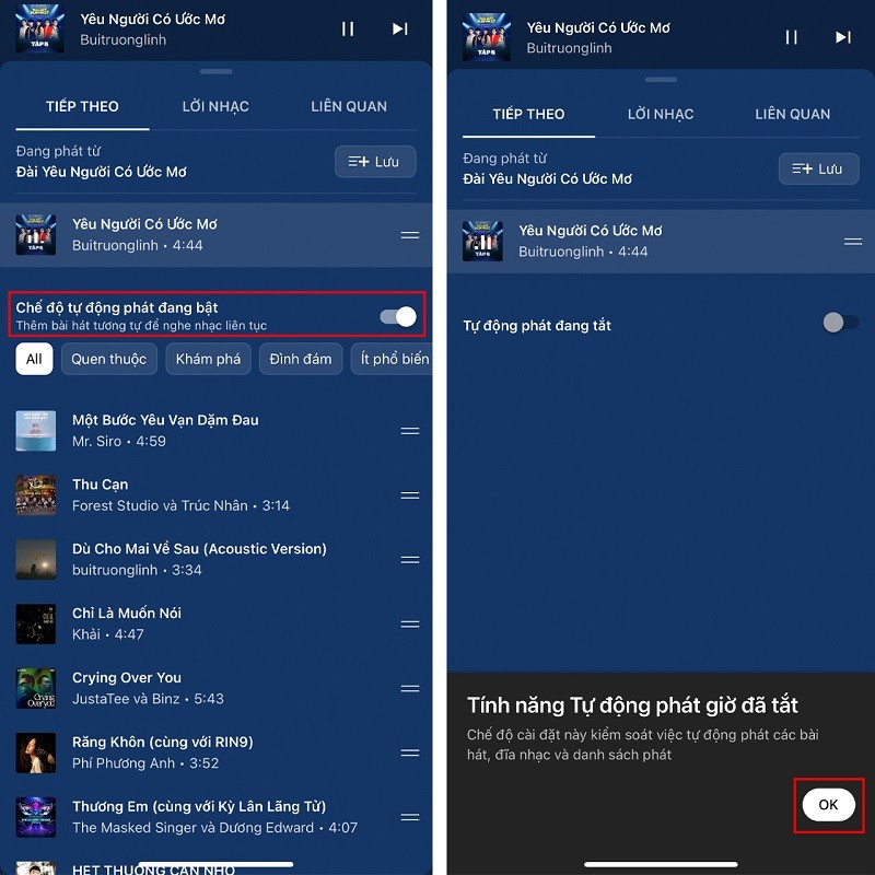 Hướng dẫn cách tắt phát nhạc tự động trên YouTube Music nhanh nhất Hướng dẫn cách tắt phát nhạc tự động trên YouTube Music nhanh nhất