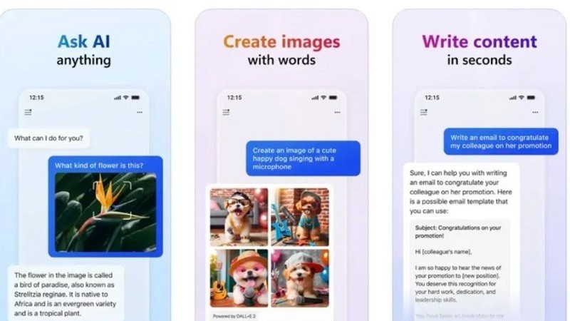 Microsoft ra mắt ứng dụng Copilot cho iPhone, iPad