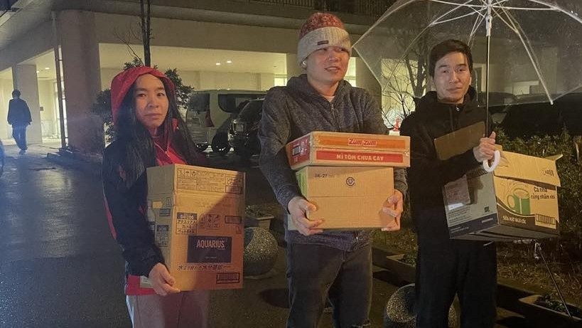 Ấm tình Việt-Nhật ở vùng tâm chấn động đất