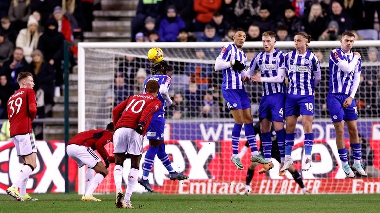 FA Cup: Hình ảnh trận đấu MU giành vé vào vòng 4 sau chiến thắng Wigan