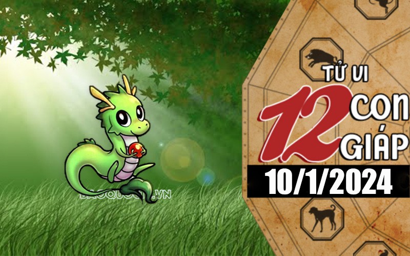 Tử vi hôm nay, xem tử vi 12 con giáp hôm nay ngày 10/1/2024: Tuổi Thìn nhân duyên sâu sắc Tử vi hôm nay, xem tử vi 12 con giáp hôm nay ngày 10/1/2024: Tuổi Thìn nhân duyên sâu sắc