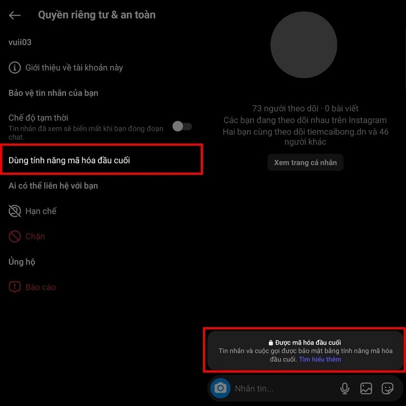 Cách mã hóa đầu cuối tin nhắn Instagram nhanh chóng, siêu đơn giản Cách mã hóa đầu cuối tin nhắn Instagram nhanh chóng, siêu đơn giản