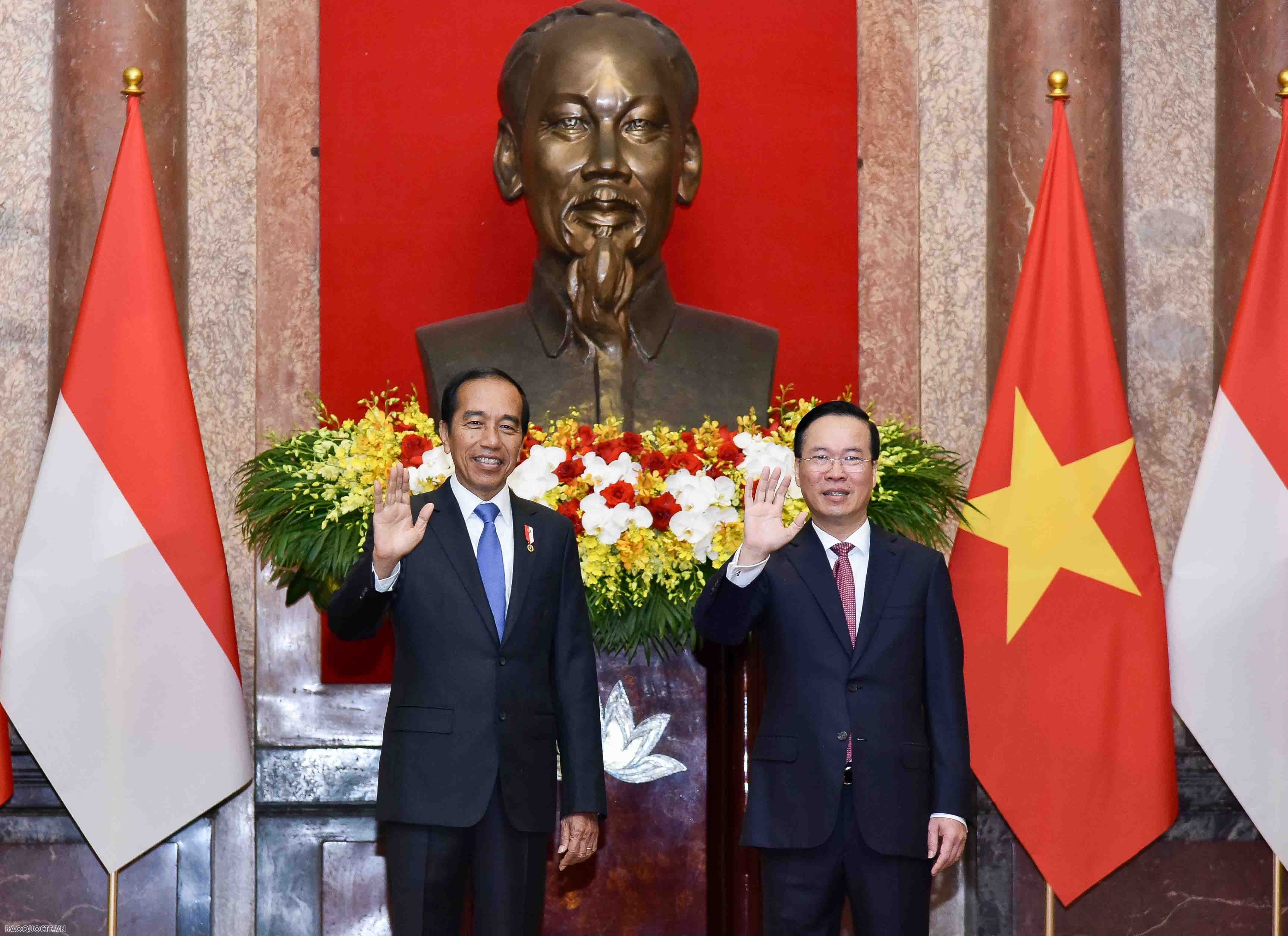 Chủ tịch nước Võ Văn Thưởng chủ trì lễ đón chính thức Tổng thống Indonesia