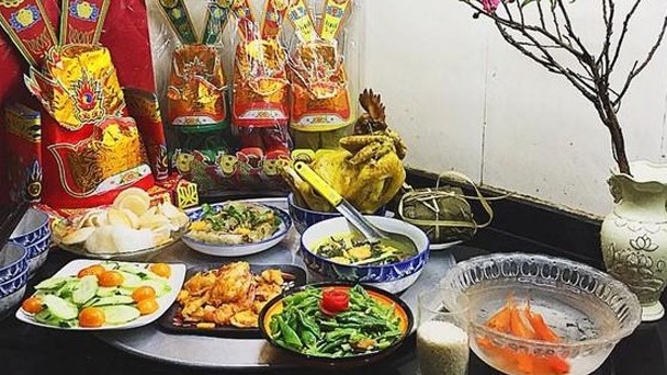 Mâm cỗ cúng ông Công ông Táo ngày 23 tháng Chạp đầy đủ, chi tiết nhất 2024