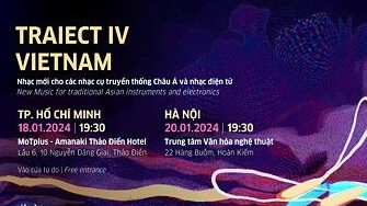 Nhạc cụ truyền thống là trọng tâm của hòa nhạc TRAIECT IV VIETNAM