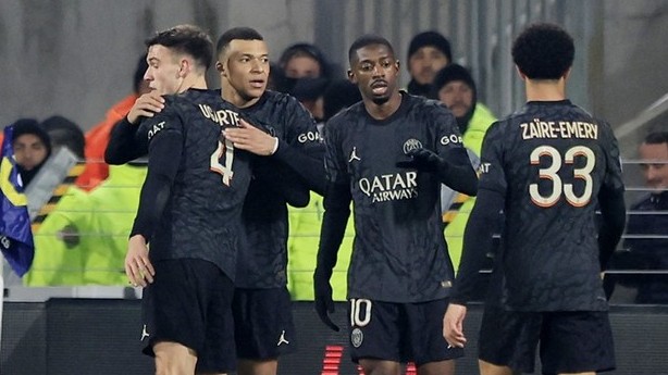 Hình ảnh trận đấu Kylian Mbappe tỏa sáng, PSG vững vàng vị trí đầu Ligue 1 2023/24