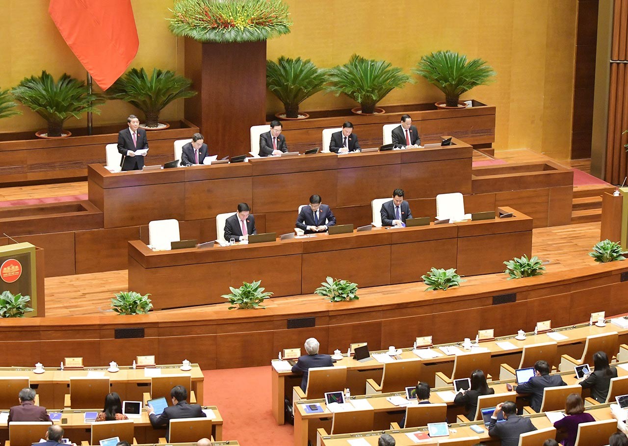 Phó Chủ tịch Quốc hội Nguyễn Đức hải điều hành phiên họp đóng góp nhiều ý kiến về thu hồi đất của dự thảo Luật Đất đai (sửa đổi). Phó Chủ tịch Quốc hội Nguyễn Đức hải điều hành phiên họp đóng góp nhiều ý kiến về thu hồi đất của dự thảo Luật Đất đai (sửa đổi).