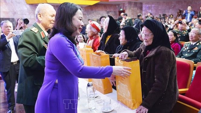 Phó Chủ tịch nước Võ Thị Ánh Xuân dự chương trình Xuân tri ân liệt sĩ 2024