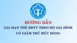 Hướng dẫn gia hạn thẻ BHYT hộ gia đình có giảm trừ mức đóng online năm 2024