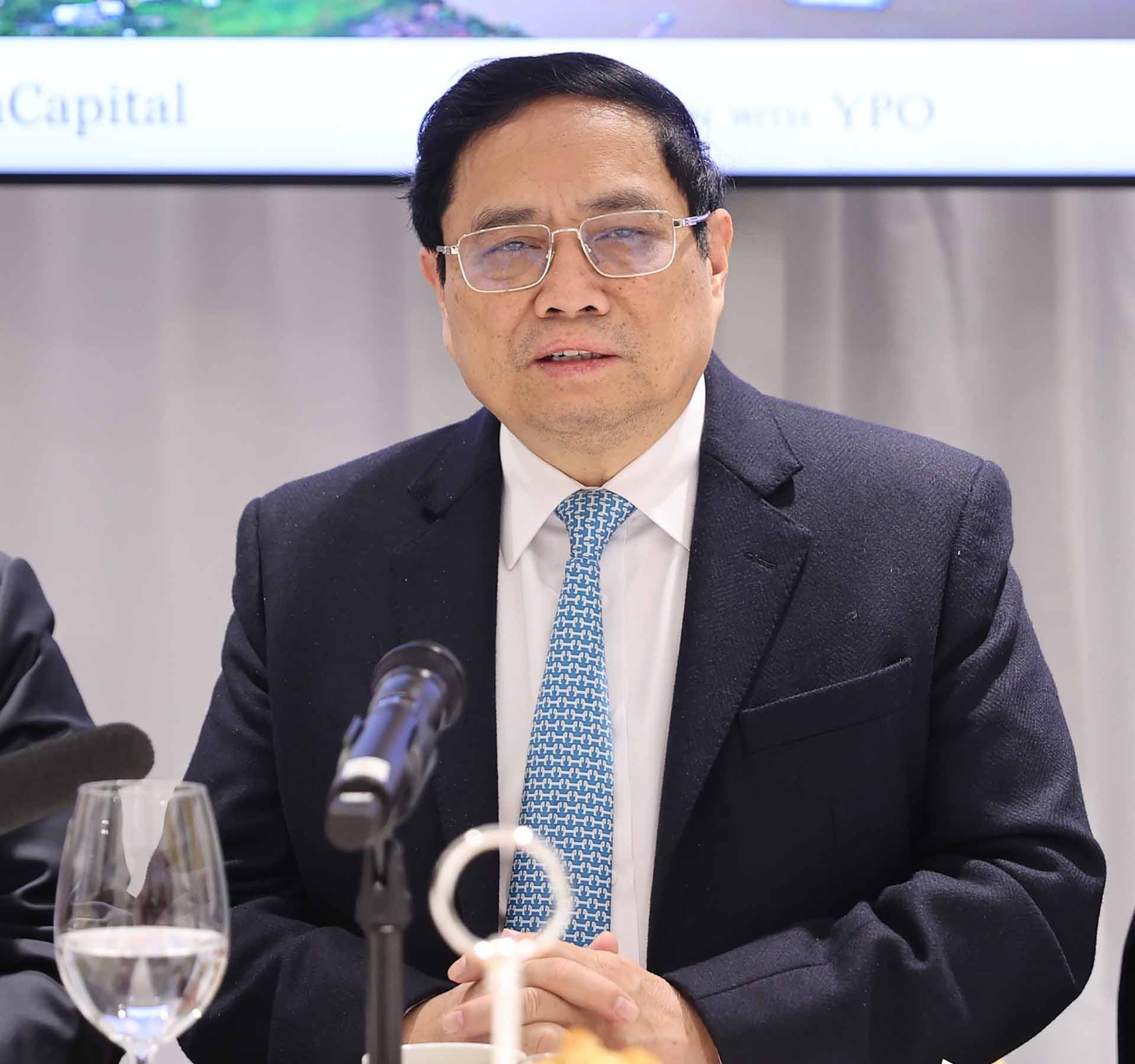 Thủ tướng Phạm Minh Chính phát biểu. (Nguồn: VGP) Thủ tướng Phạm Minh Chính phát biểu. (Nguồn: VGP)