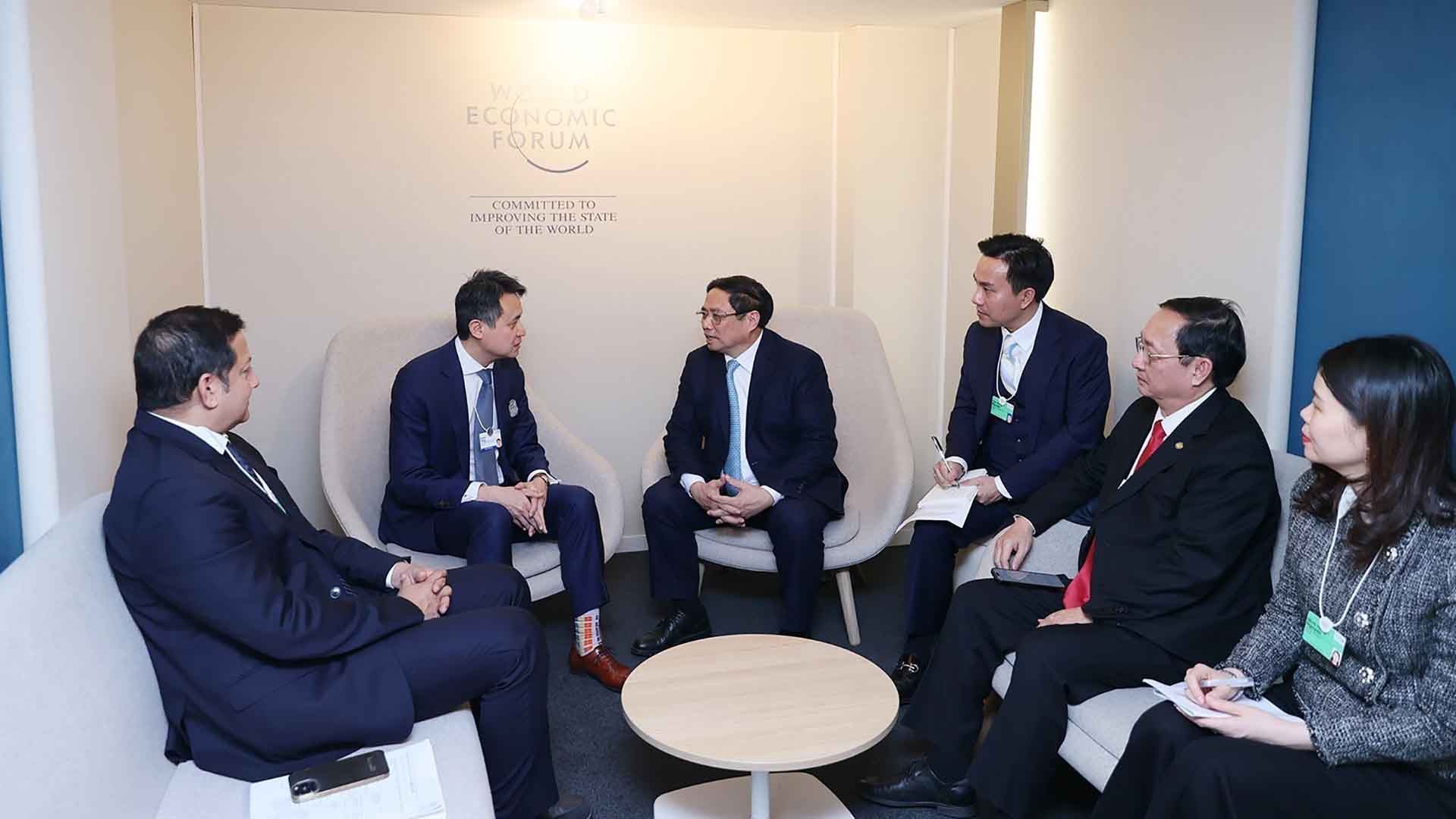 Thủ tướng Phạm Minh Chính gặp nhiều lãnh đạo các nước, tổ chức quốc tế bên lề WEF Davos 2024 Thủ tướng Phạm Minh Chính gặp nhiều lãnh đạo các nước, tổ chức quốc tế bên lề WEF Davos 2024