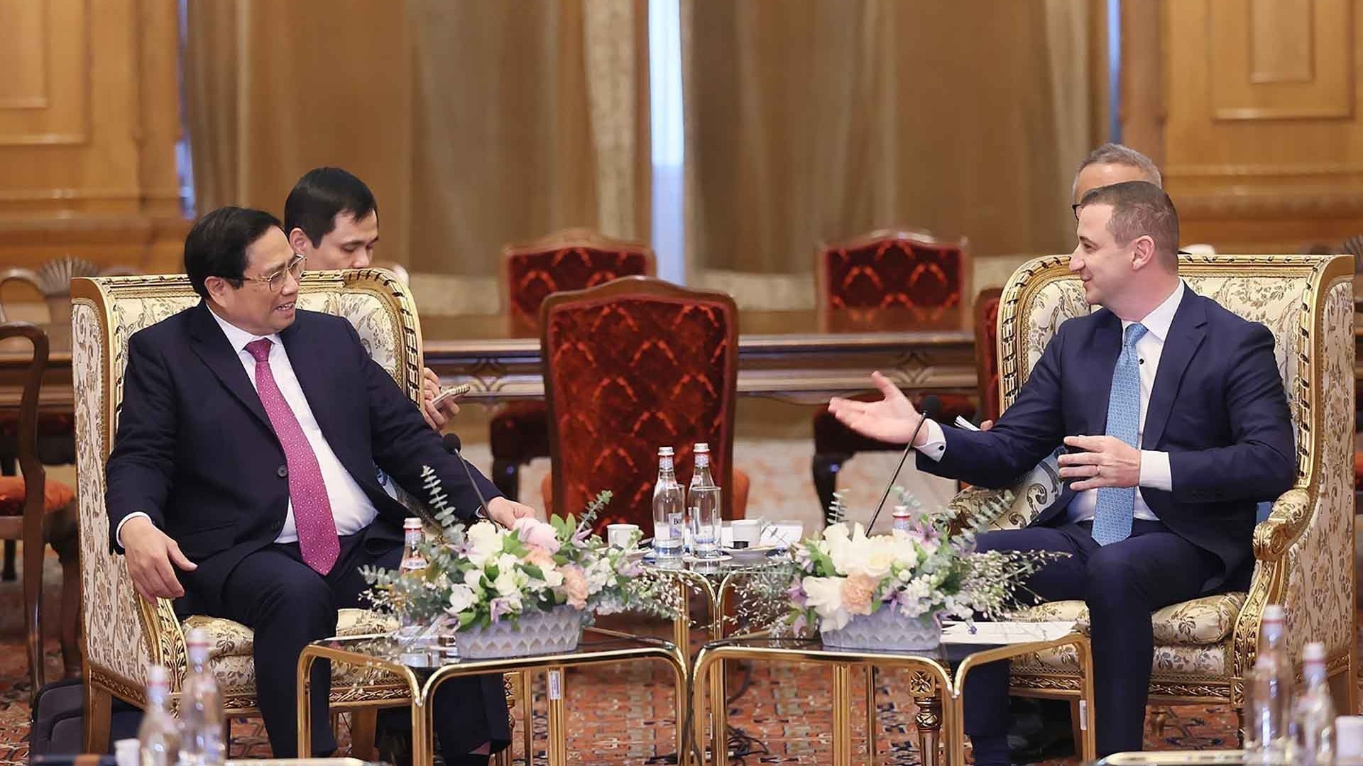 Thủ tướng Phạm Minh Chính hội kiến Chủ tịch Hạ viện Romania