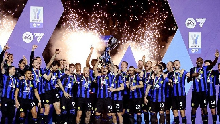 Đội trưởng Lautaro Martinez lập công, Inter Mian đoạt Siêu cup Italy 2023/24