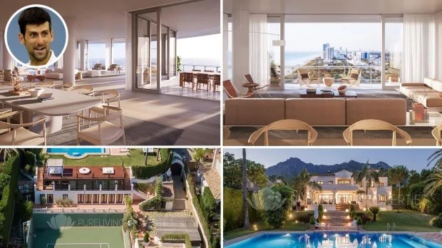 Tay vợt Novak Djokovic sở hữu nhiều biệt thự xa hoa ở khắp nơi trên thế giới