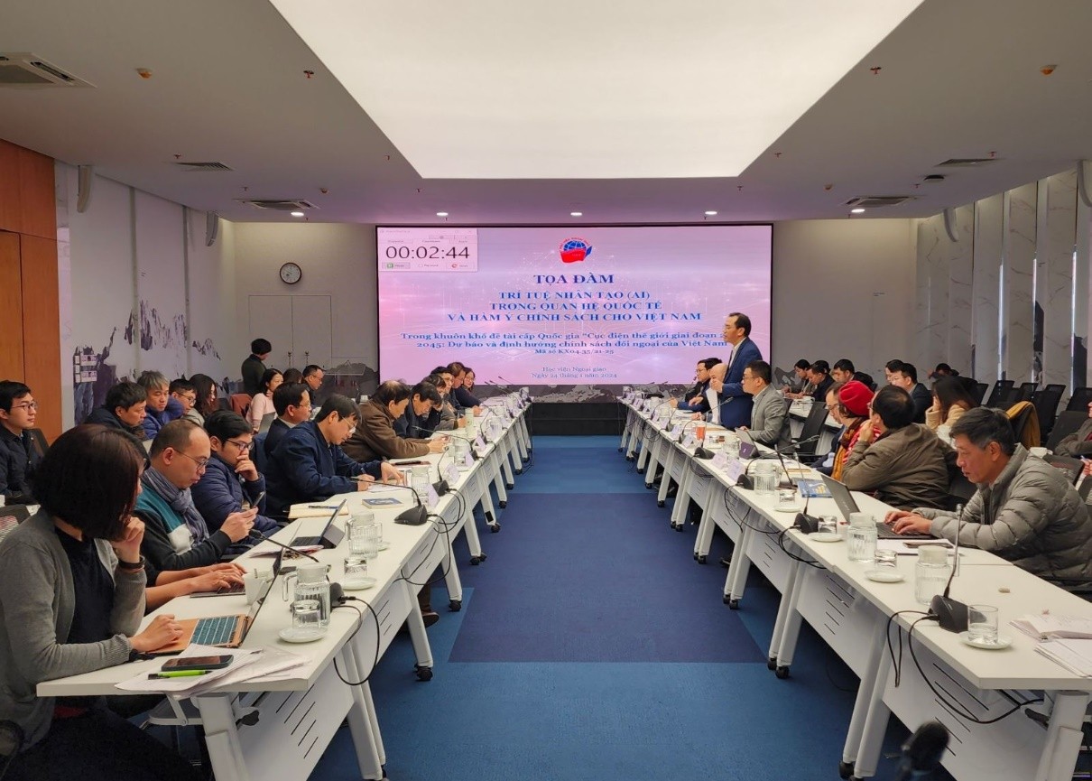 Học viện Ngoại giao tổ chức tọa đàm về Trí tuệ nhân tạo trong quan hệ quốc tế Học viện Ngoại giao tổ chức tọa đàm về Trí tuệ nhân tạo trong quan hệ quốc tế