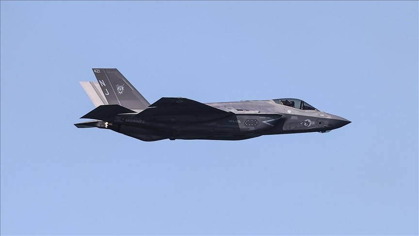 Một máy bay chiến đấu F-35 bay trên bầu trời trong Tuần lễ Hạm đội ở San Francisco, California, Hoa Kỳ ngày 7/10/2022- Ảnh: Tayfun Coskun- Anadolu Agency Một máy bay chiến đấu F-35 bay trên bầu trời trong Tuần lễ Hạm đội ở San Francisco, California, Hoa Kỳ ngày 7/10/2022- Ảnh: Tayfun Coskun- Anadolu Agency