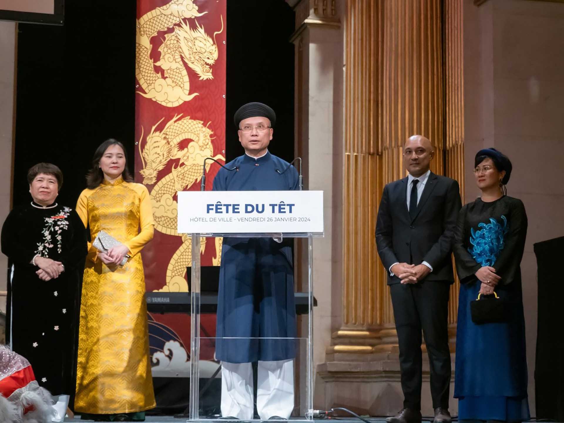 Đại sứ quán Việt Nam tại Pháp tổ chức đón Tết Giáp Thìn 2024 Đại sứ quán Việt Nam tại Pháp tổ chức đón Tết Giáp Thìn 2024