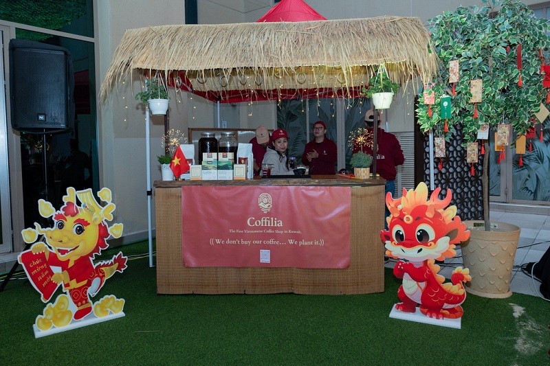 Gian quảng bá thương hiệu cà phê Việt Nam tại Kuwait Gian quảng bá thương hiệu cà phê Việt Nam tại Kuwait