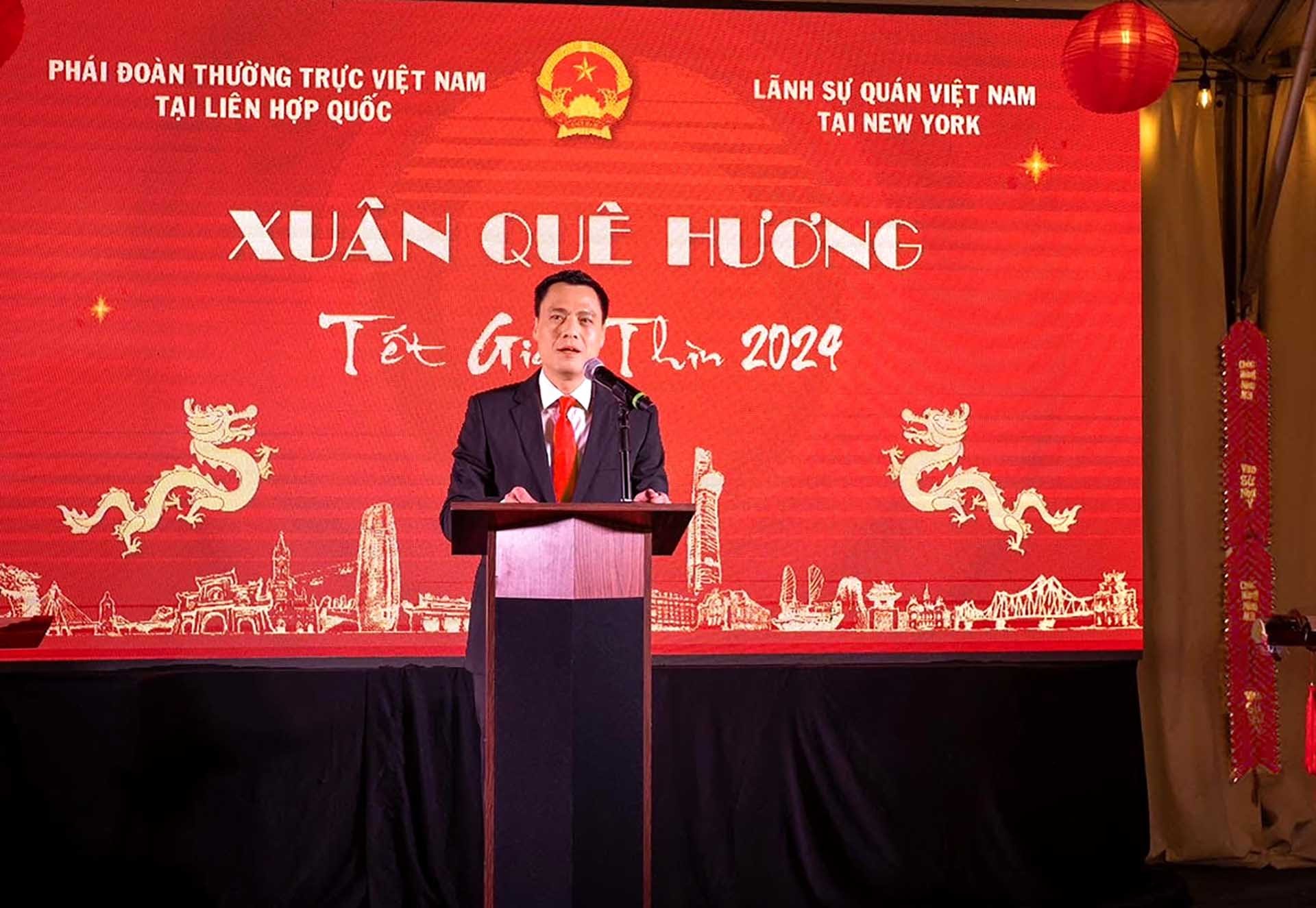 Phái đoàn thường trực Việt Nam tại Liên hợp quốc long trọng tổ chức Tết cộng đồng - Xuân Quê hương Giáp Thìn 2024