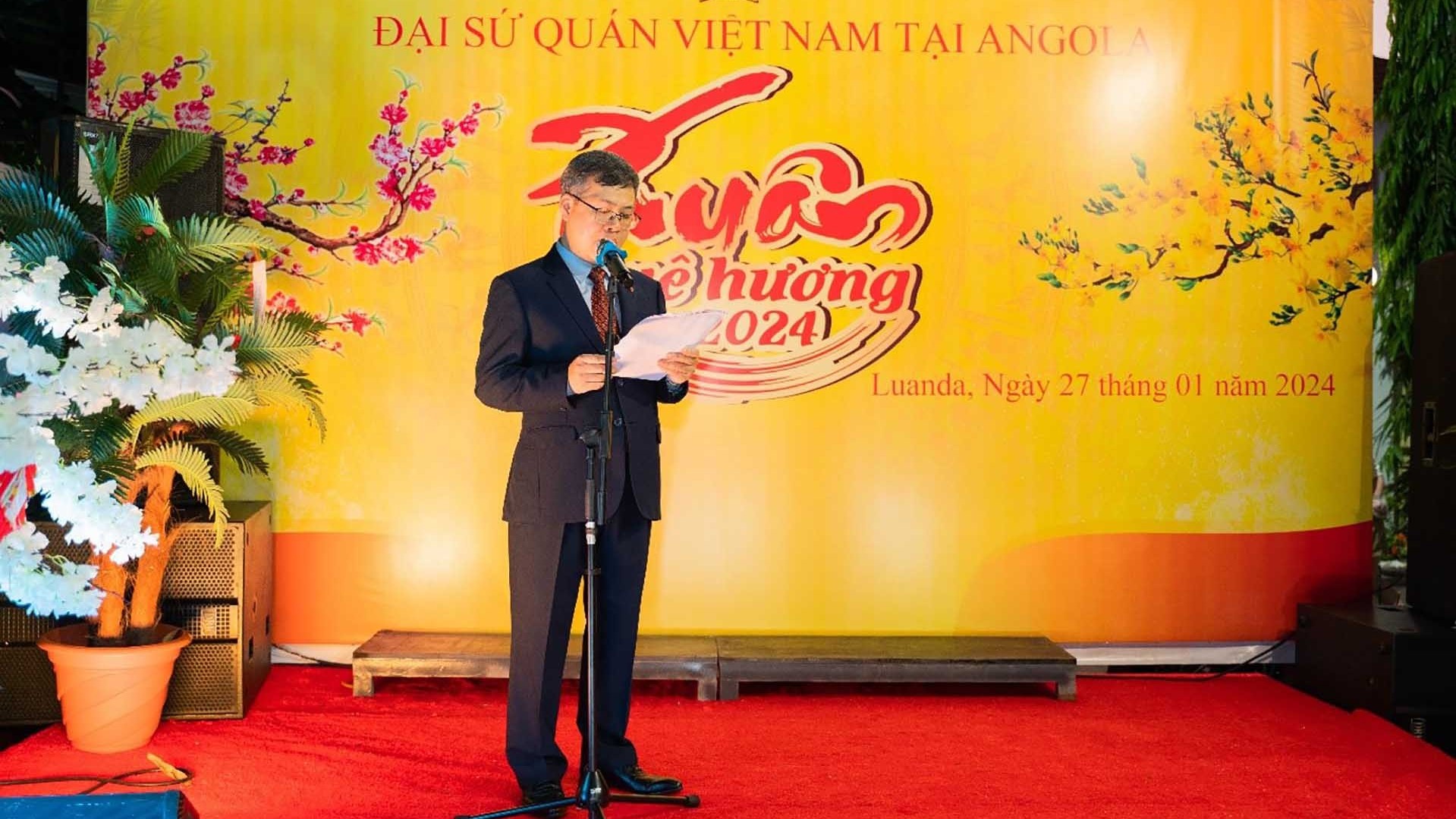 Đại sứ quán Việt Nam tại Angola tổ chức chương trình Tết cộng đồng Xuân Quê hương 2024