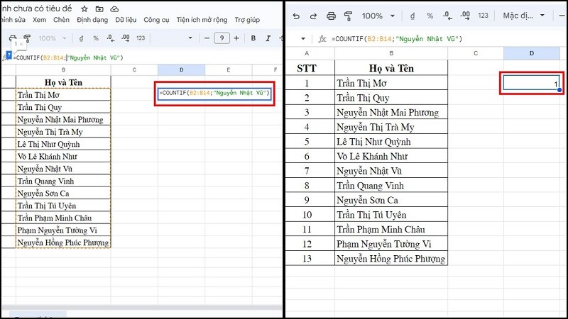 Cách đếm ô chứa văn bản trong Google Sheets với vài bước đơn giản