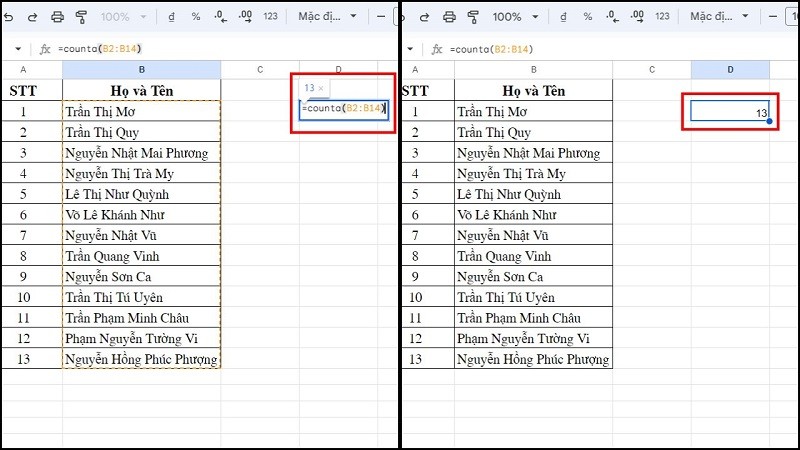 Cách đếm ô chứa văn bản trong Google Sheets với vài bước đơn giản