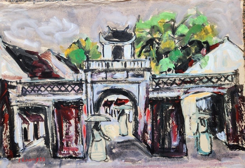 Hoạ sĩ Ngô Đức Hoàng mang 'mảnh đất tình yêu' Việt Nam đến với Kuwait qua triển lãm hội hoạ