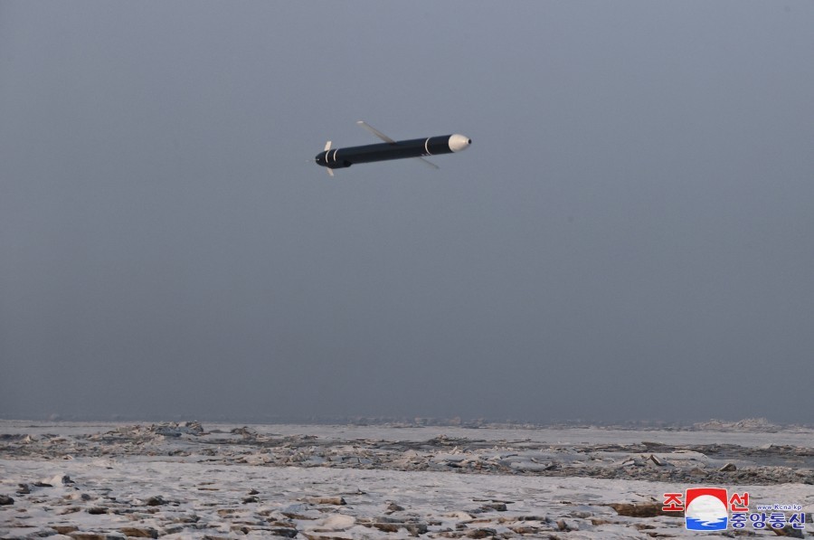 Triều Tiên phóng nhiều tên lửa hành trình lần thứ 4 từ đầu năm. KCNA Triều Tiên phóng nhiều tên lửa hành trình lần thứ 4 từ đầu năm. KCNA