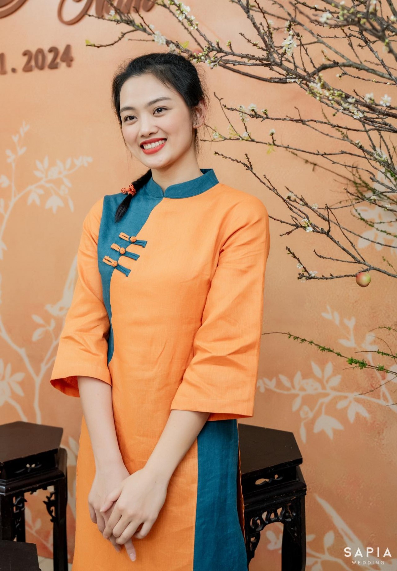 Hoa khôi bóng chuyền Thu Hoài đẹp rạng rỡ