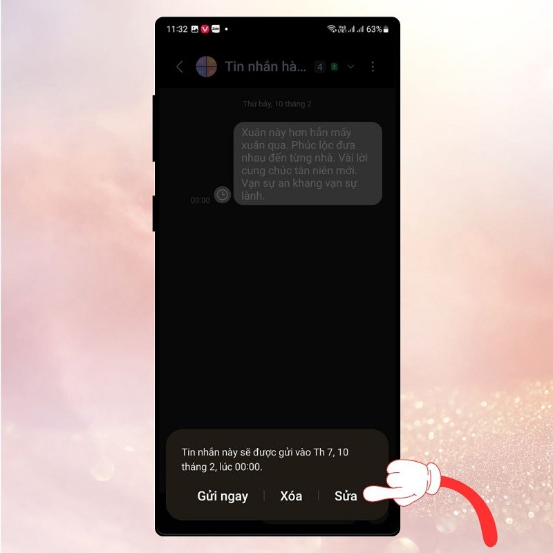 Bật mí cách hẹn giờ gửi tin nhắn chúc Tết đến bạn bè, người thân