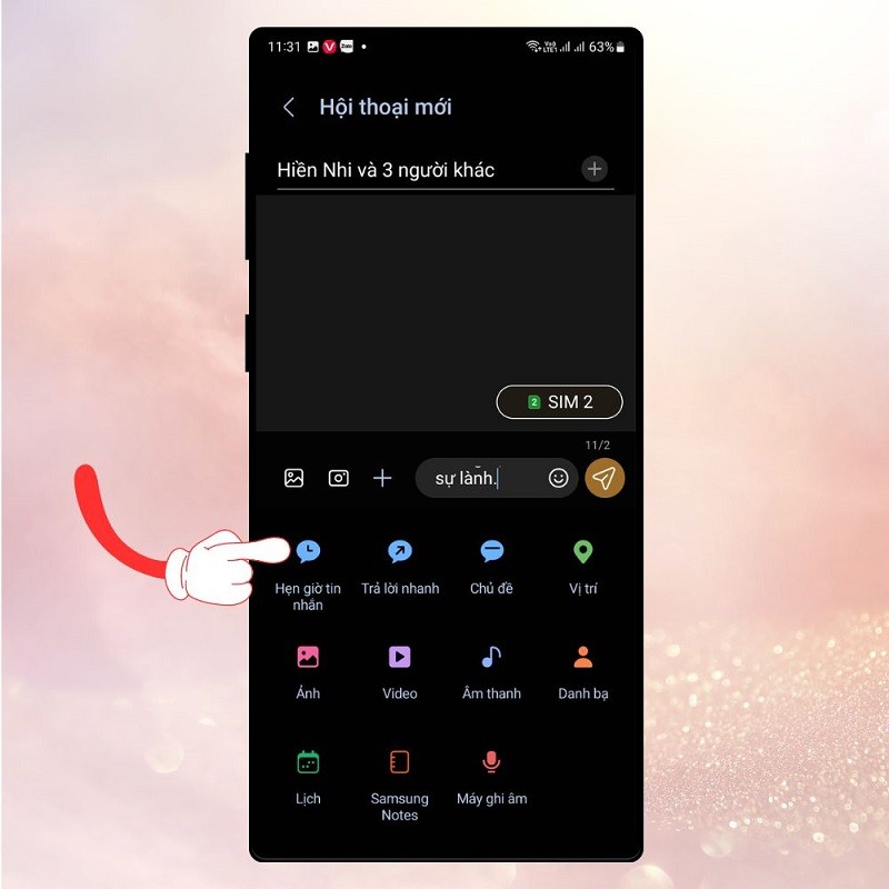 Bật mí cách hẹn giờ gửi tin nhắn chúc Tết đến bạn bè, người thân