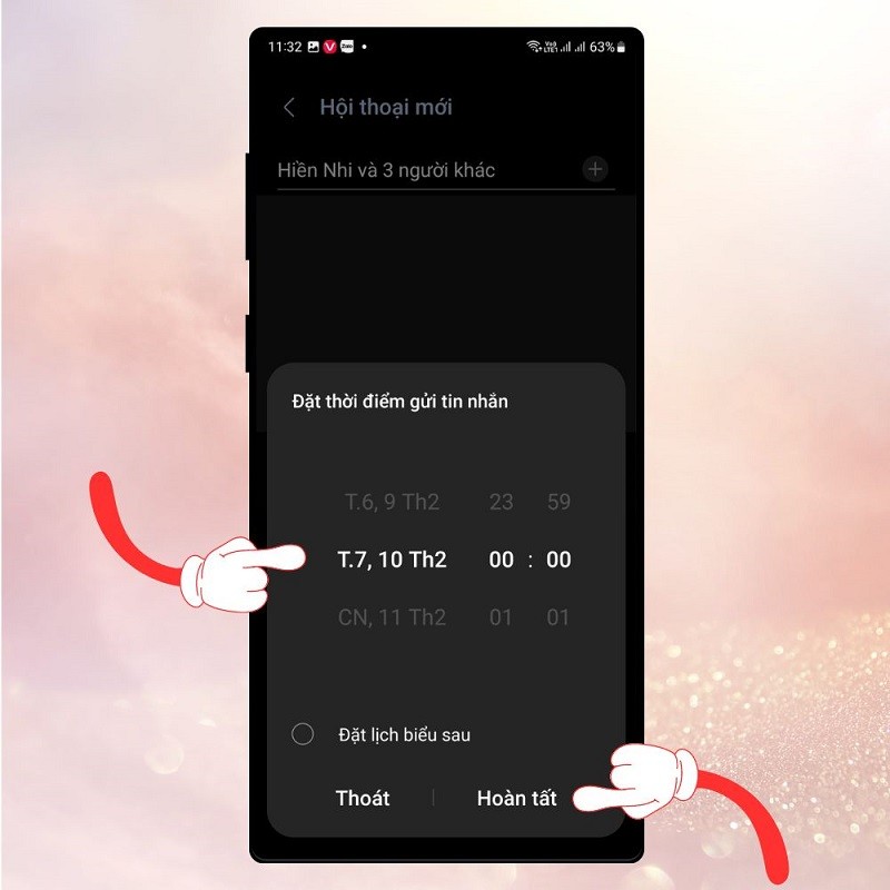 Bật mí cách hẹn giờ gửi tin nhắn chúc Tết đến bạn bè, người thân