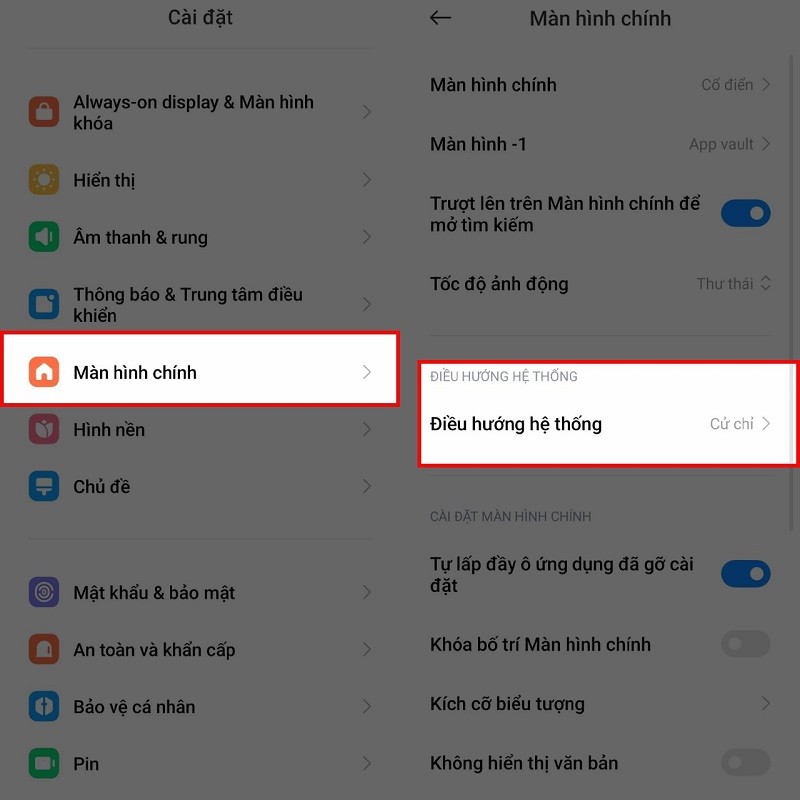 Cách ẩn thanh điều hướng Xiaomi để có thêm không gian sử dụng