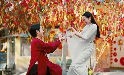 Đi chùa cầu duyên: Ca sĩ Đức Phúc mời Hoa hậu Thùy Tiên tham gia MV dịp Valentine 2024