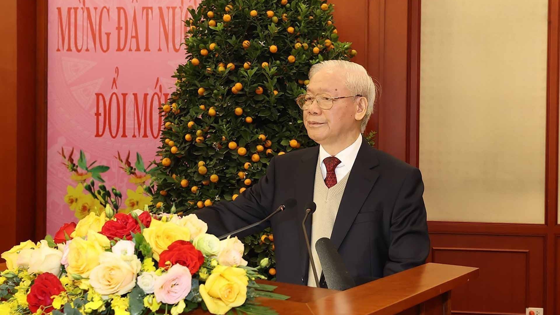 Toàn văn phát biểu của Tổng Bí thư tại buổi gặp mặt chúc Tết lãnh đạo, nguyên lãnh đạo Đảng, Nhà nước