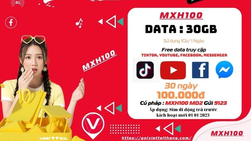 Lướt mạng xã hội thả ga không lo hết data cùng Viettel