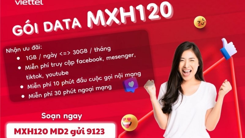 Lướt mạng xã hội thả ga không lo hết data cùng Viettel