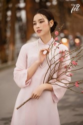 Hoa hậu Đỗ Thị Hà hóa 'nàng Xuân'