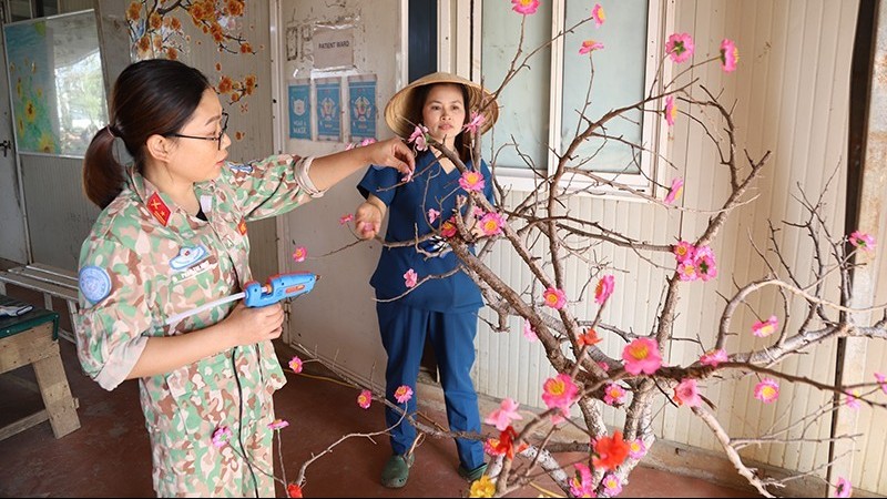 Đội Công binh số 2 tổ chức nhiều hoạt động đón Tết Giáp Thìn tại Abyei