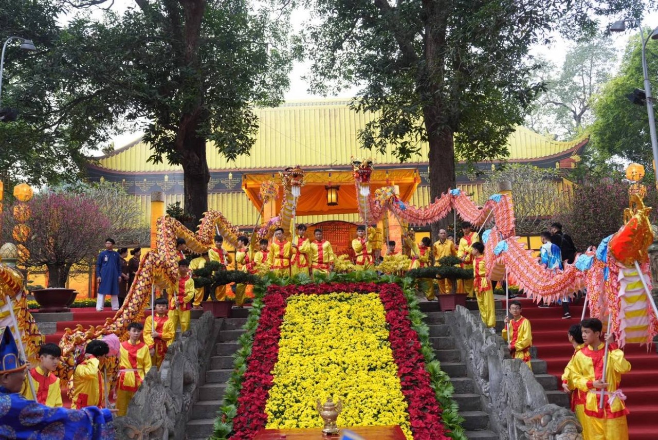 Hoàng thành Thăng Long tái hiện nghi lễ Tết tiêu biểu của cung đình xưa Hoàng thành Thăng Long tái hiện nghi lễ Tết tiêu biểu của cung đình xưa