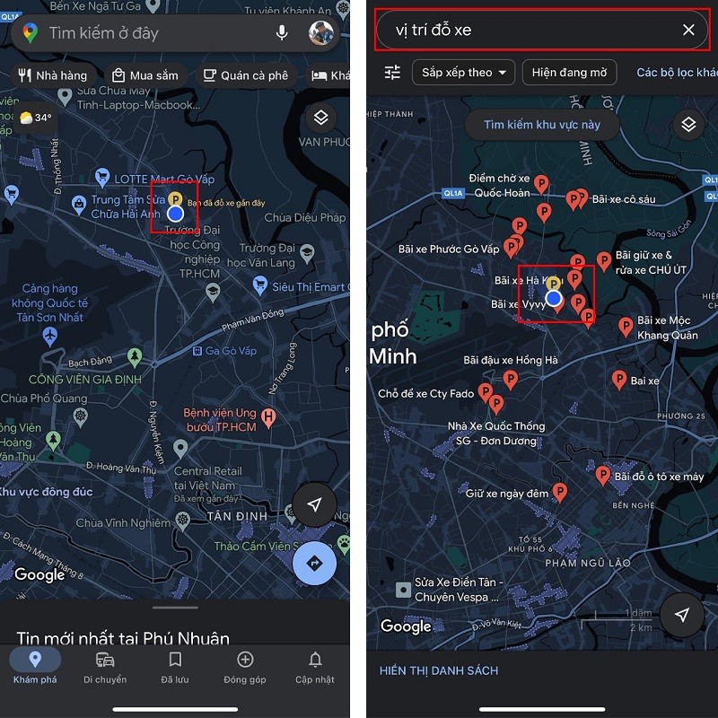 Lưu vị trí đỗ xe bằng Google Maps giúp tìm xe dễ dàng hơn