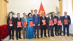 Thứ trưởng Ngoại giao Đỗ Hùng Việt trao quyết định điều động cán bộ cấp Vụ đầu Xuân 2024