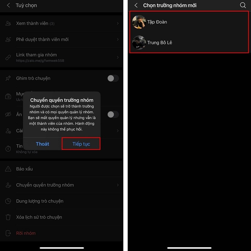 Chuyển quyền trưởng nhóm trong Zalo Chuyển quyền trưởng nhóm trong Zalo